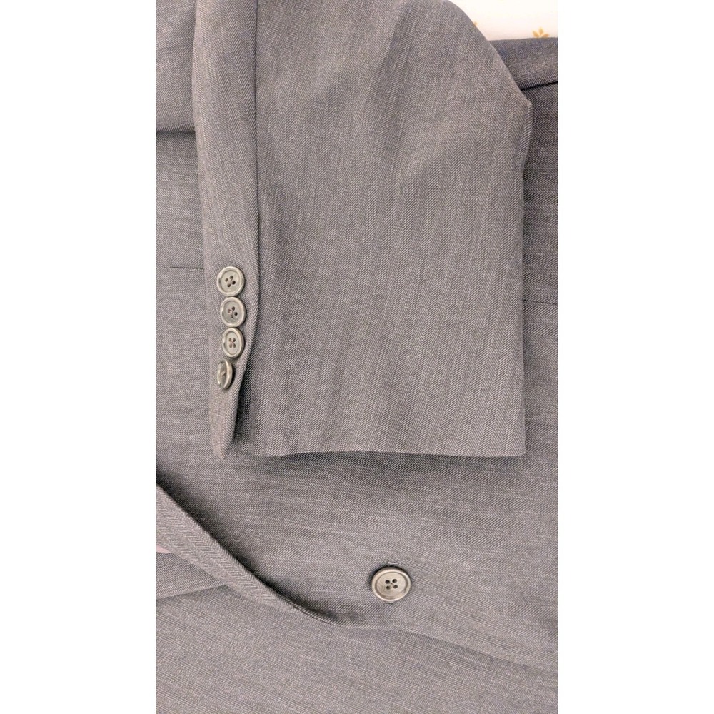 Brooks Brothers Saxxon Makers Merchants Madison Gray Blazer Herringbone USA 48R - Picture 15 of 15